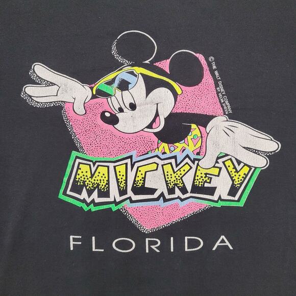 Vintage Disney Mickey-Mouse Shirt Womens Large 20x26 Florida USA - Picture 10 of 14